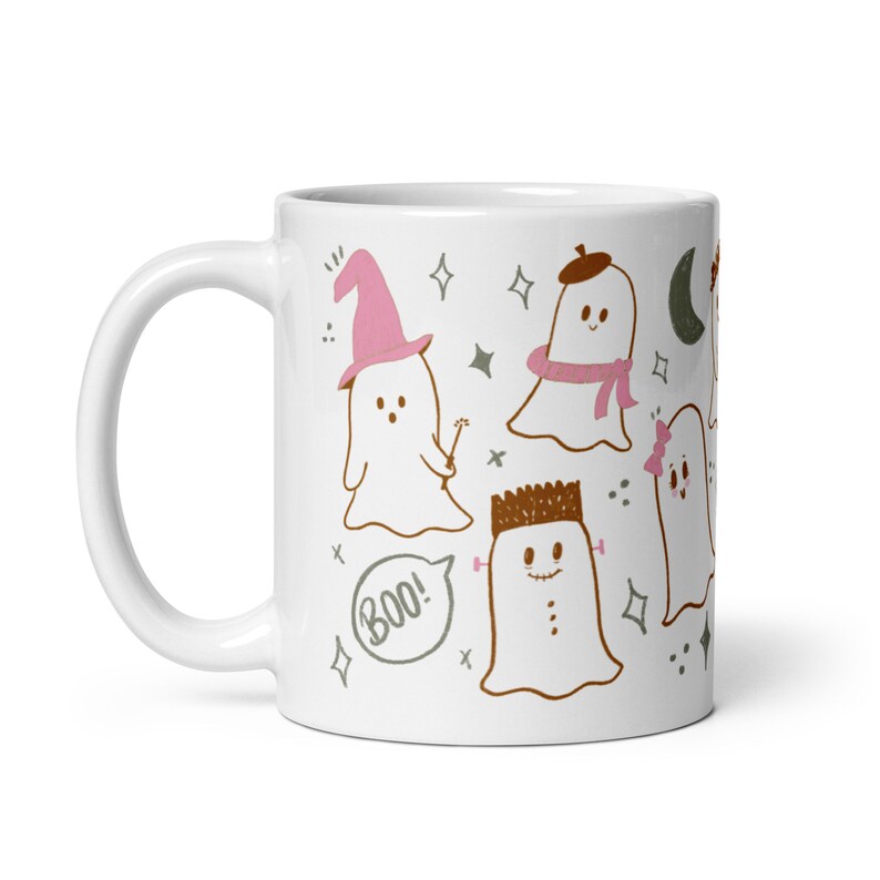 White glossy mug