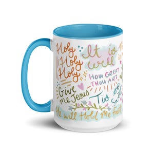 Hymn mug, bible time mug, quiet time mug, christian gifts, Jesus gifts