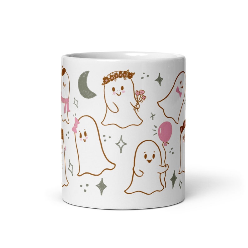 White glossy mug