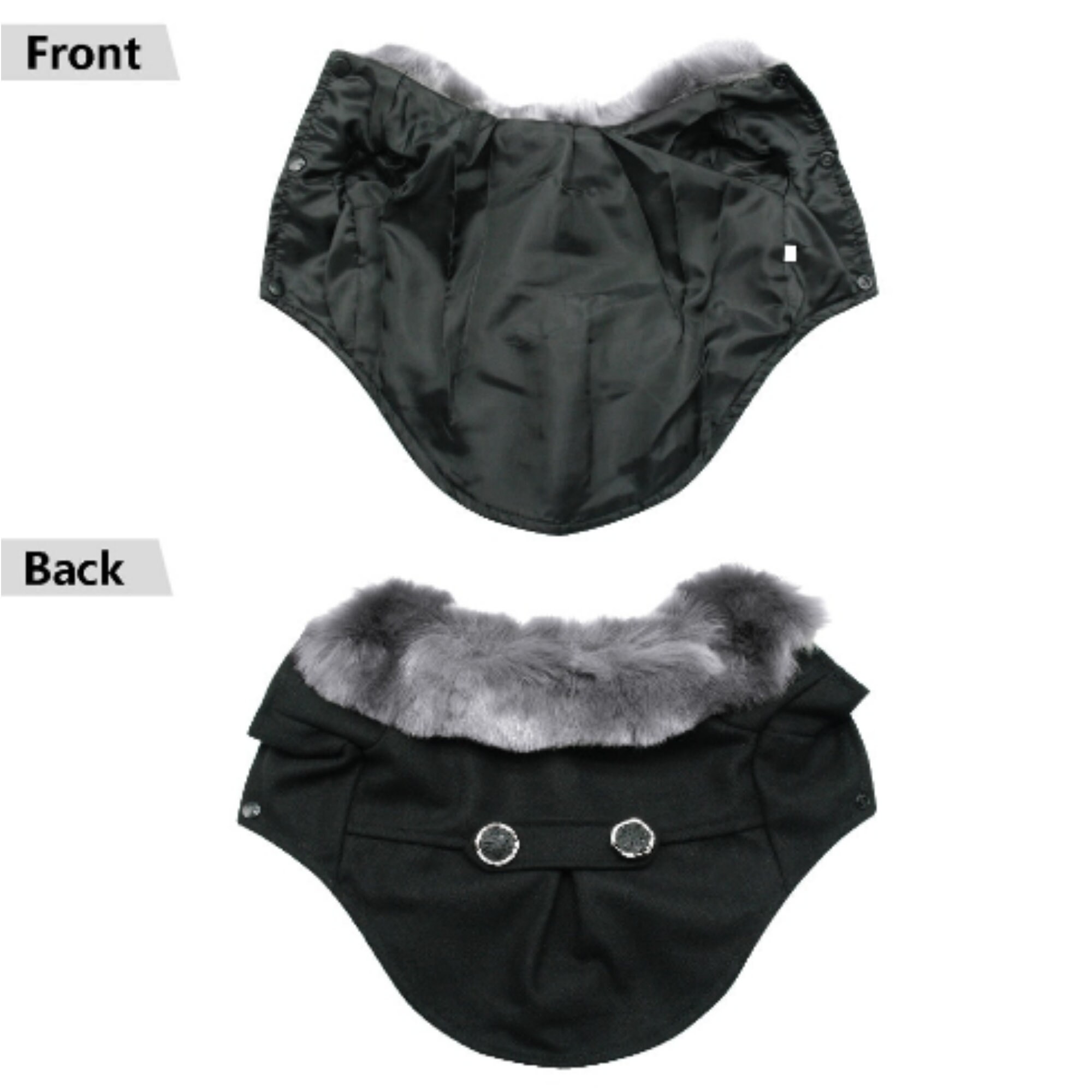 Wool Fur Hooded Dog Winter Coat Etsy