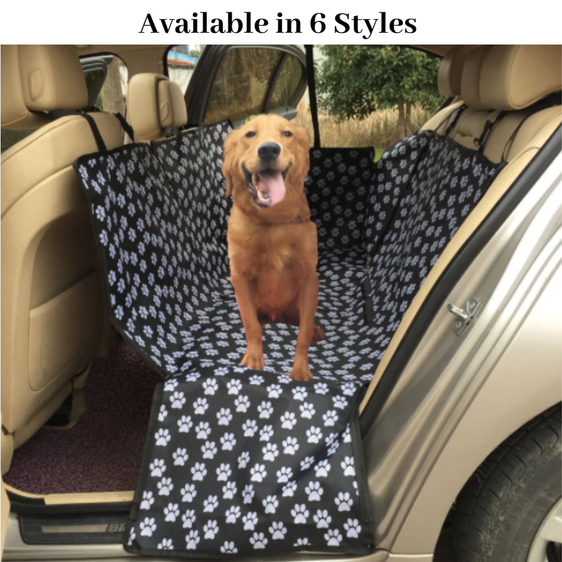 Quilted Waterproof Dog Car Seat Cushion Protector Cover Etsy