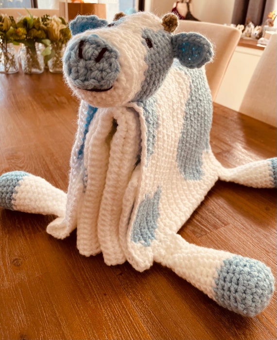 Handmade Cuddle and Play Cow Blanket Great for Nursery Baby Etsy