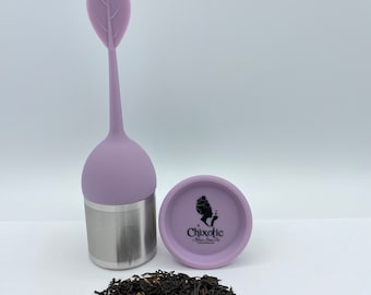 Stainless Steel Tea Infuser with Drip Tray | Loose Leaf Tea Strainer | Reusable Steeper