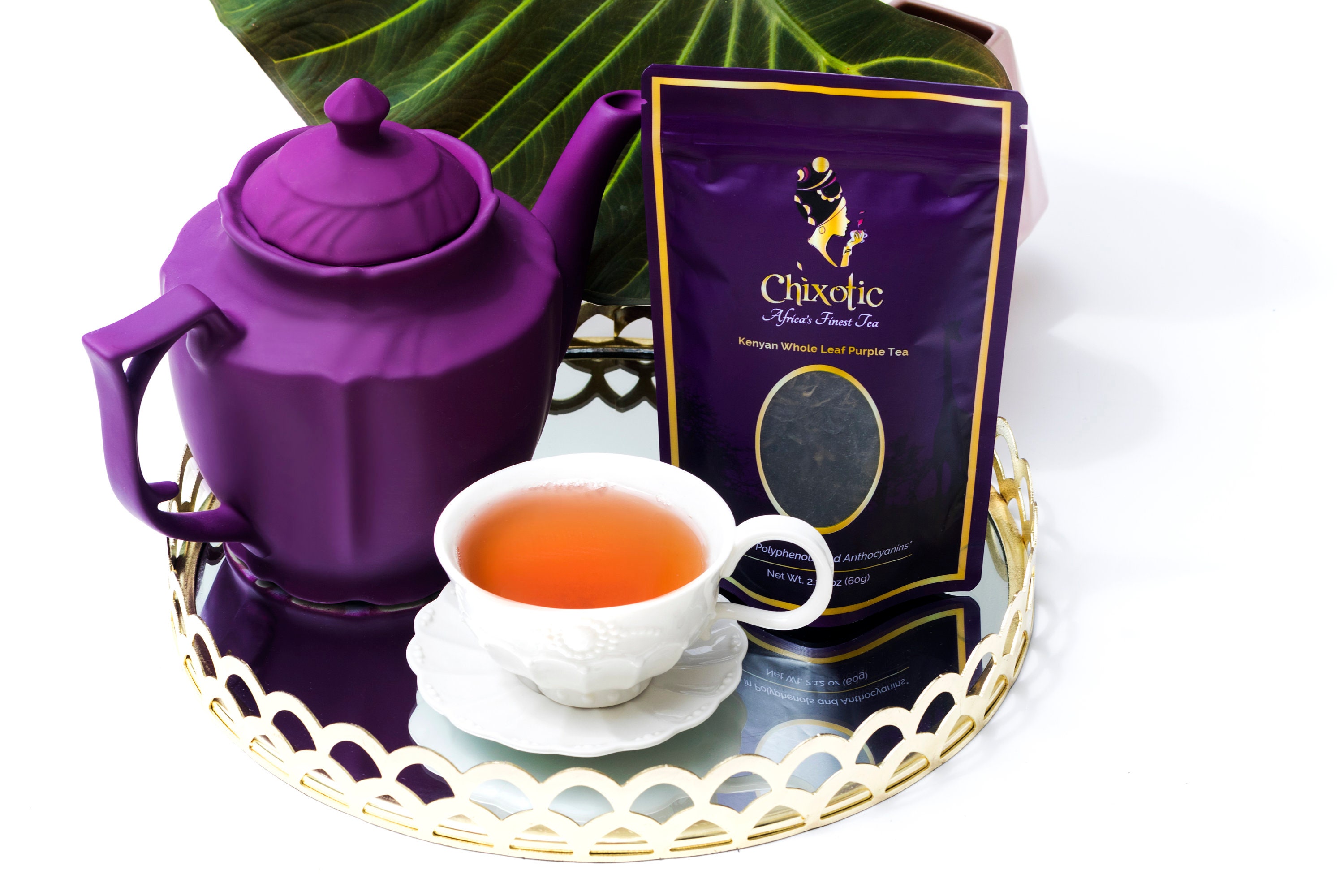 Purple Tea Organic Whole Leaf Tea Selfcare Healthy Etsy