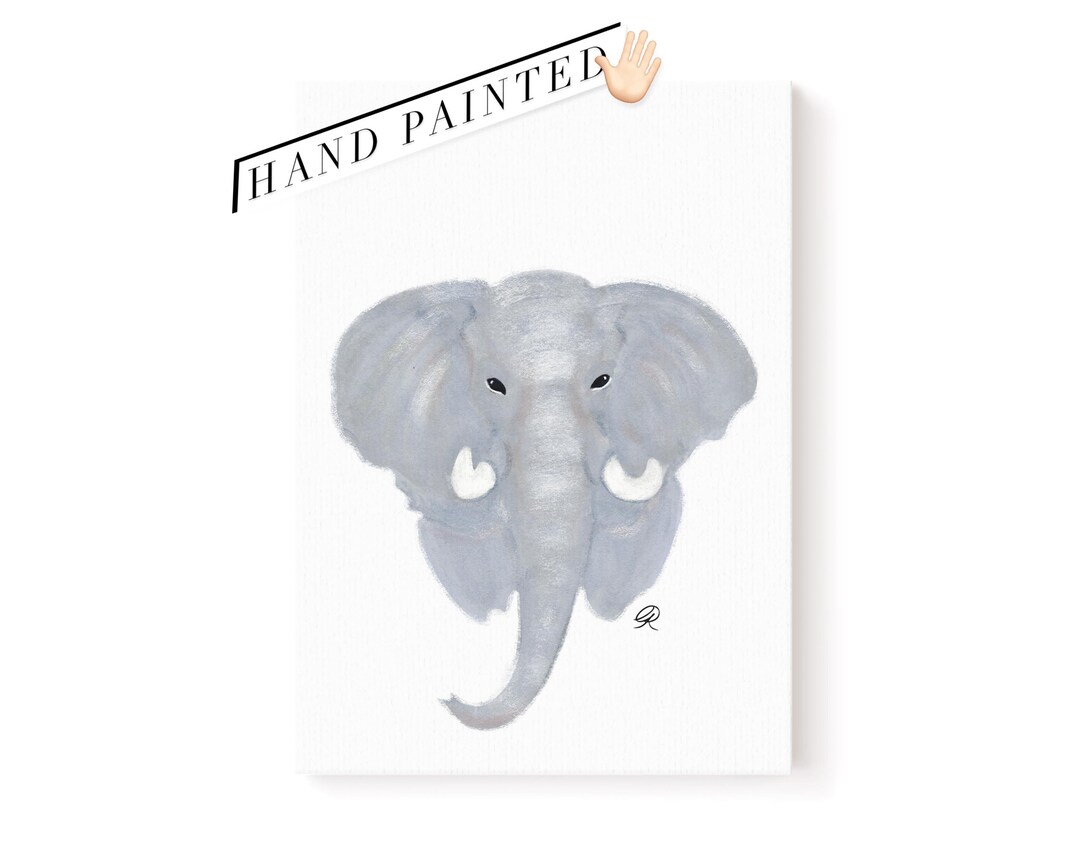 Elephant Printable Wall Art: Nursery Wall Decor Baby Animal Print Cute ...