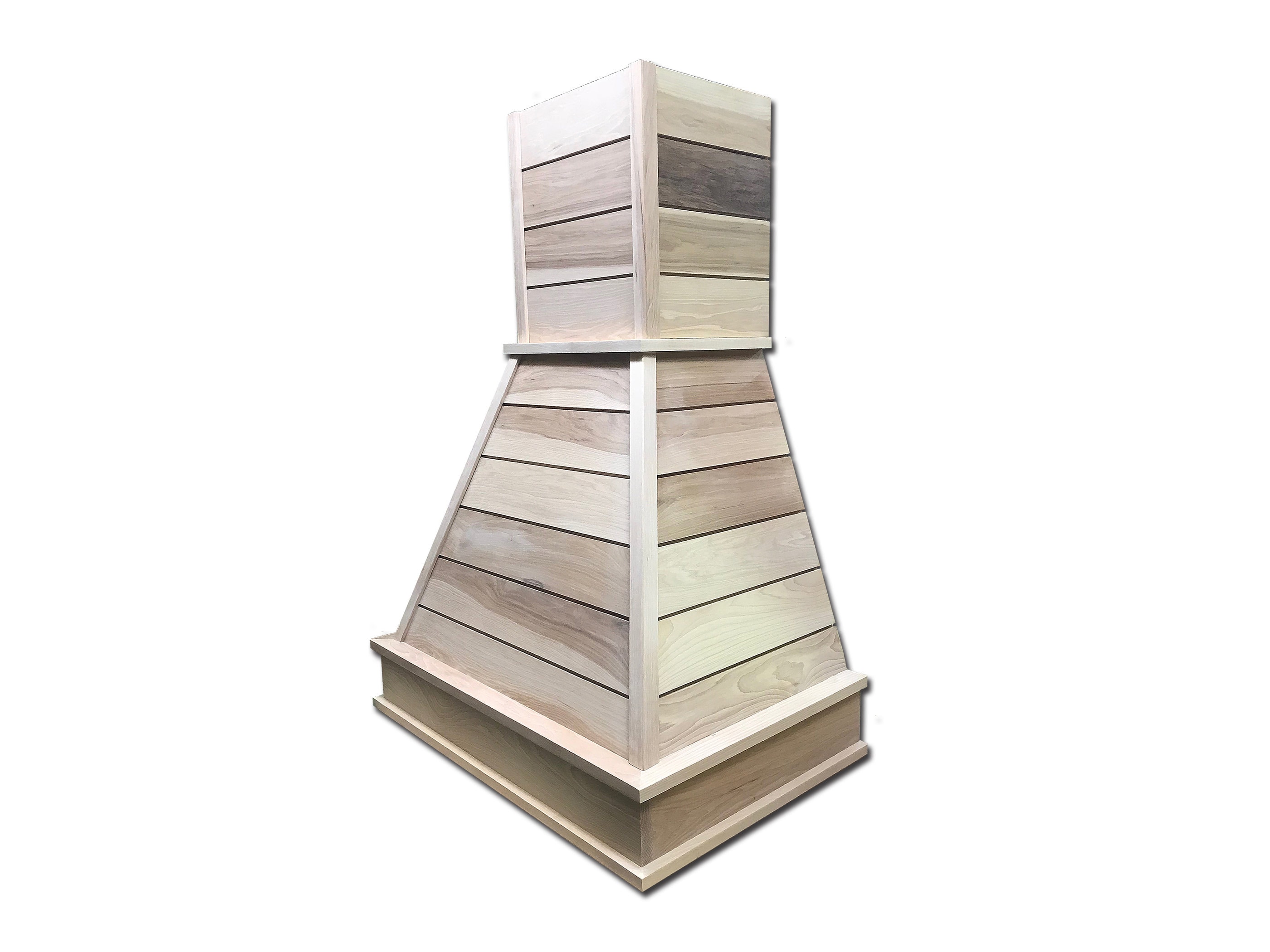 Castlewood Shiplap Chimney Range Hood - Hickory