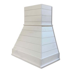 Castlewood Rustic Shiplap Chimney Range Hood - White