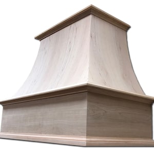 Castlewood Curved Gourmet Chimney Range Hood - Maple
