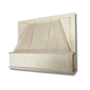Castlewood Chimney Wood Range Hood Front (2 Molding Strips) - Maple
