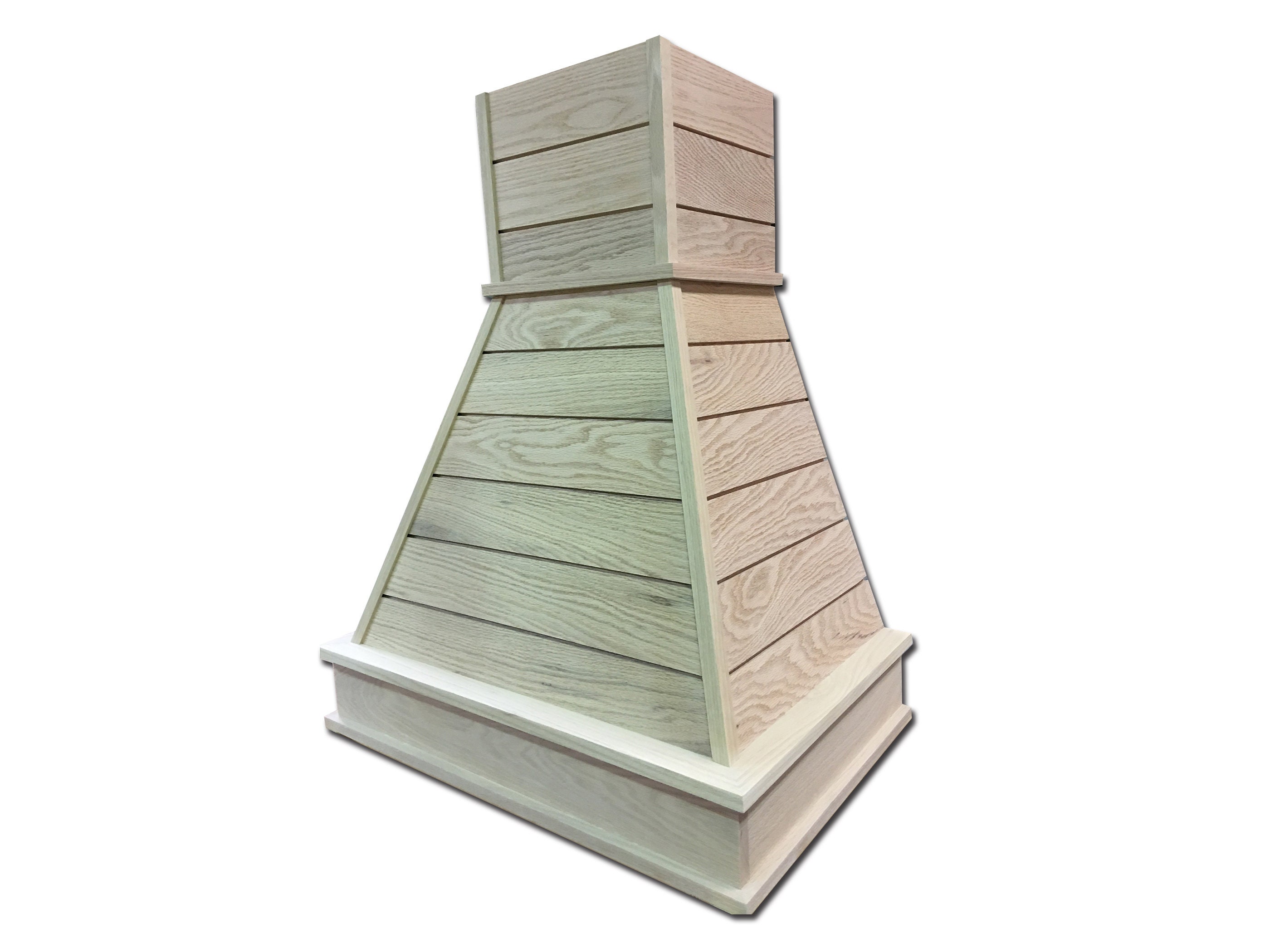 Castlewood Shiplap Chimney Range Hood - Red Oak
