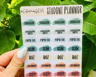 College Planner Stickers/ student school life planner erin condren happy planner back to school functional school stickers planning stickers