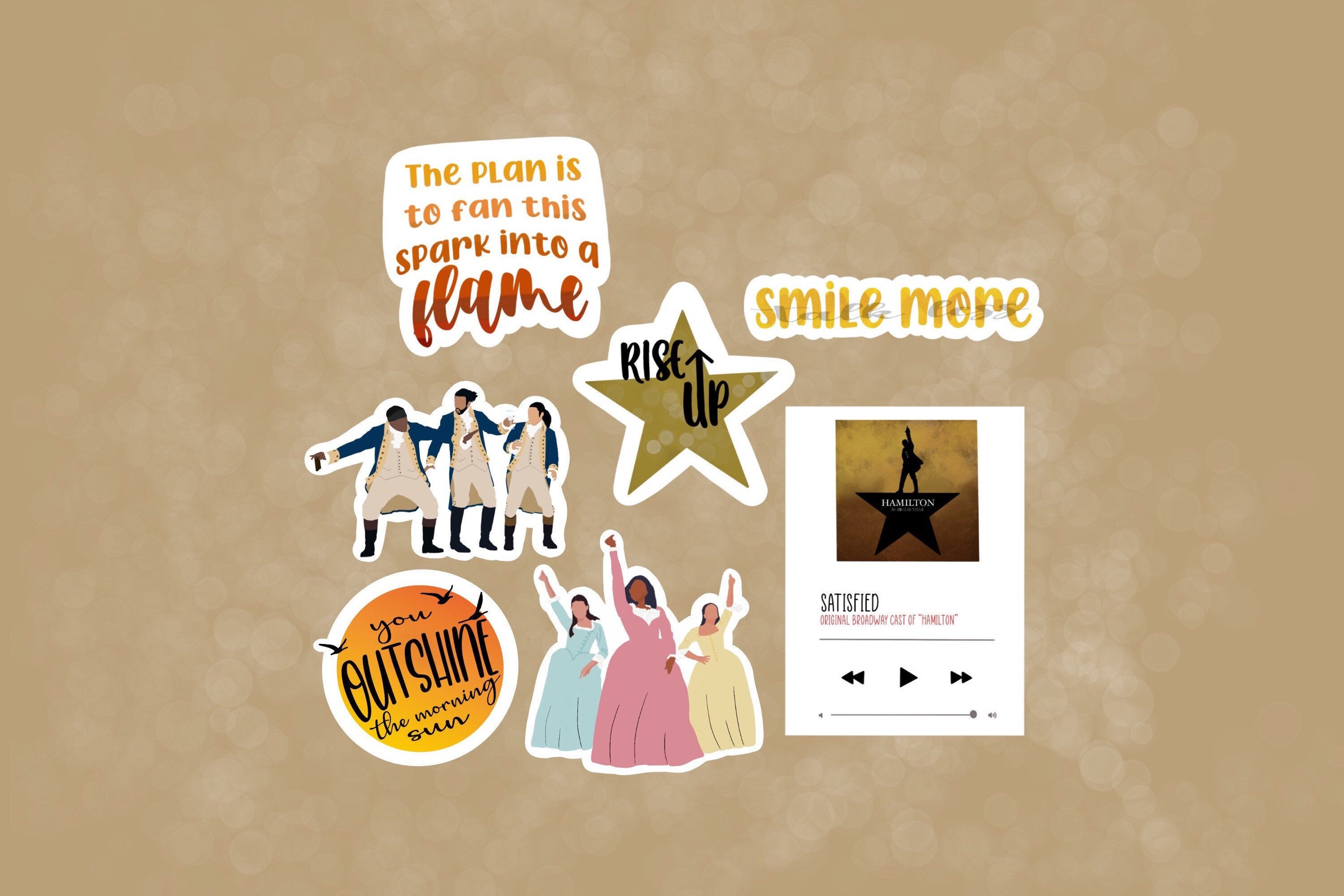 Hamilton Stickers Broadway Stickers Laptop Stickers Etsy