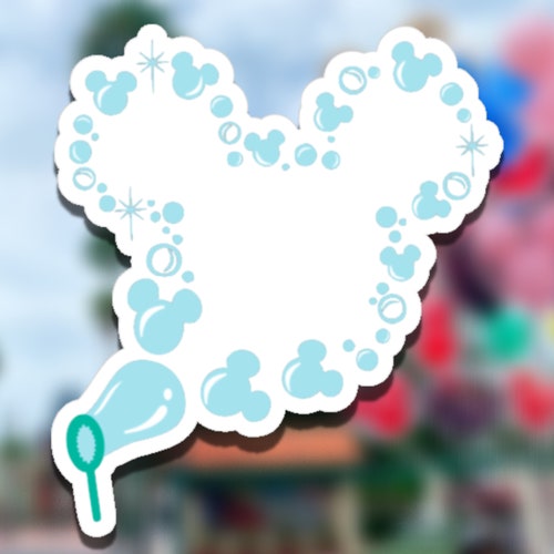 Mickey Head Bubbles Sticker/ Mickey Mouse Ears Disney Laptop - Etsy
