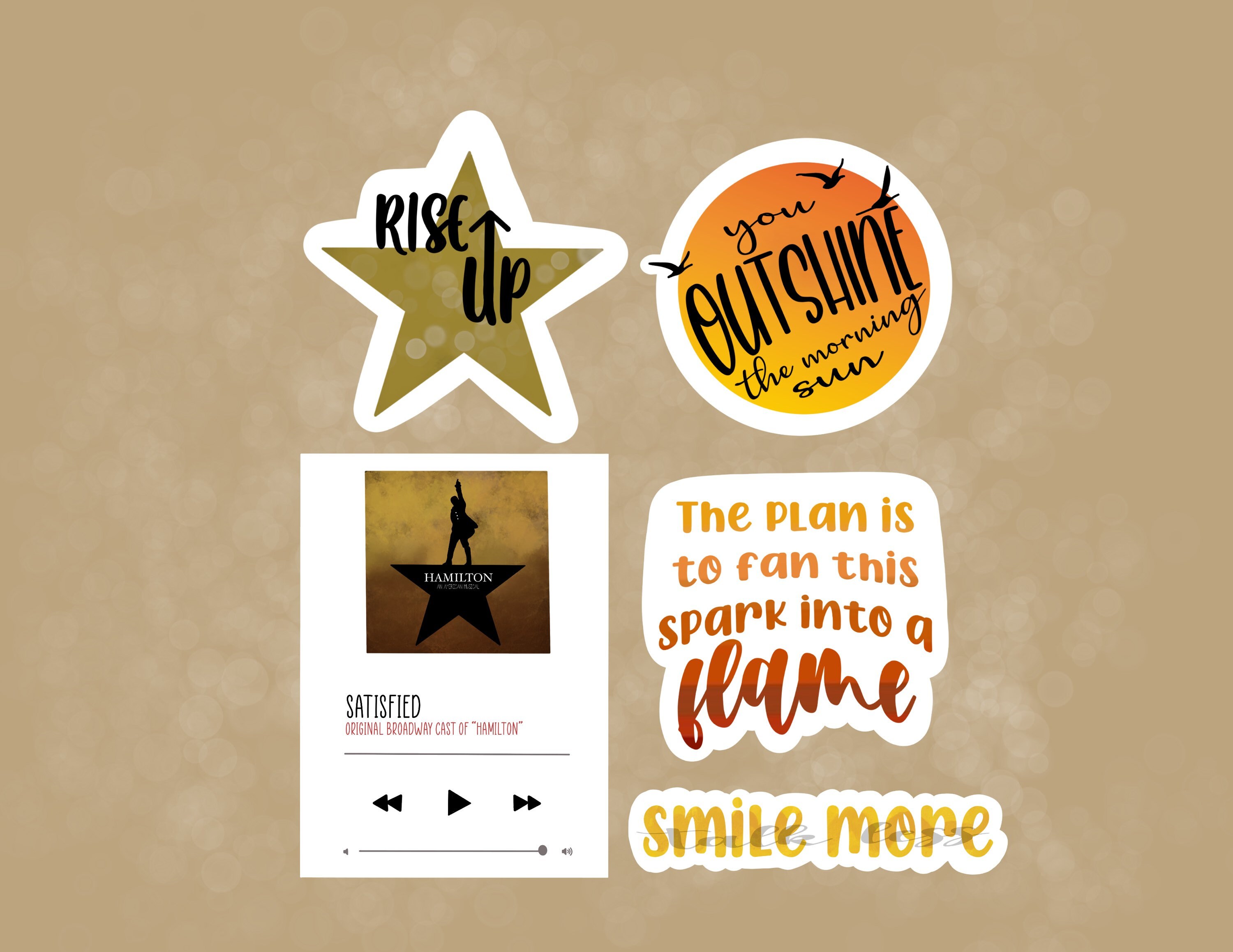 Hamilton Stickers Broadway Stickers Laptop Stickers Etsy