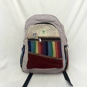 Himalayan Hemp Handmade Backpack, Boho / Hippie travel laptop bag eco-friendly sustainable