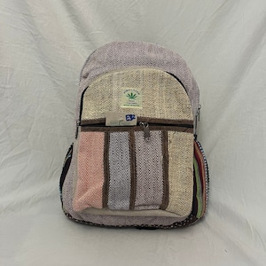 Himalayan Hemp Handmade Backpack, Boho / Hippie travel laptop bag eco-friendly sustainable