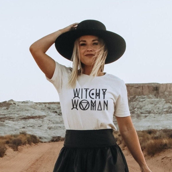 Witchy Woman Shirt, Witch Shirt, Womens Halloween Shirt, Graphic Quote Tshirt, Witchcraft Magic Tee, Wiccan Shirt Gifts for Her