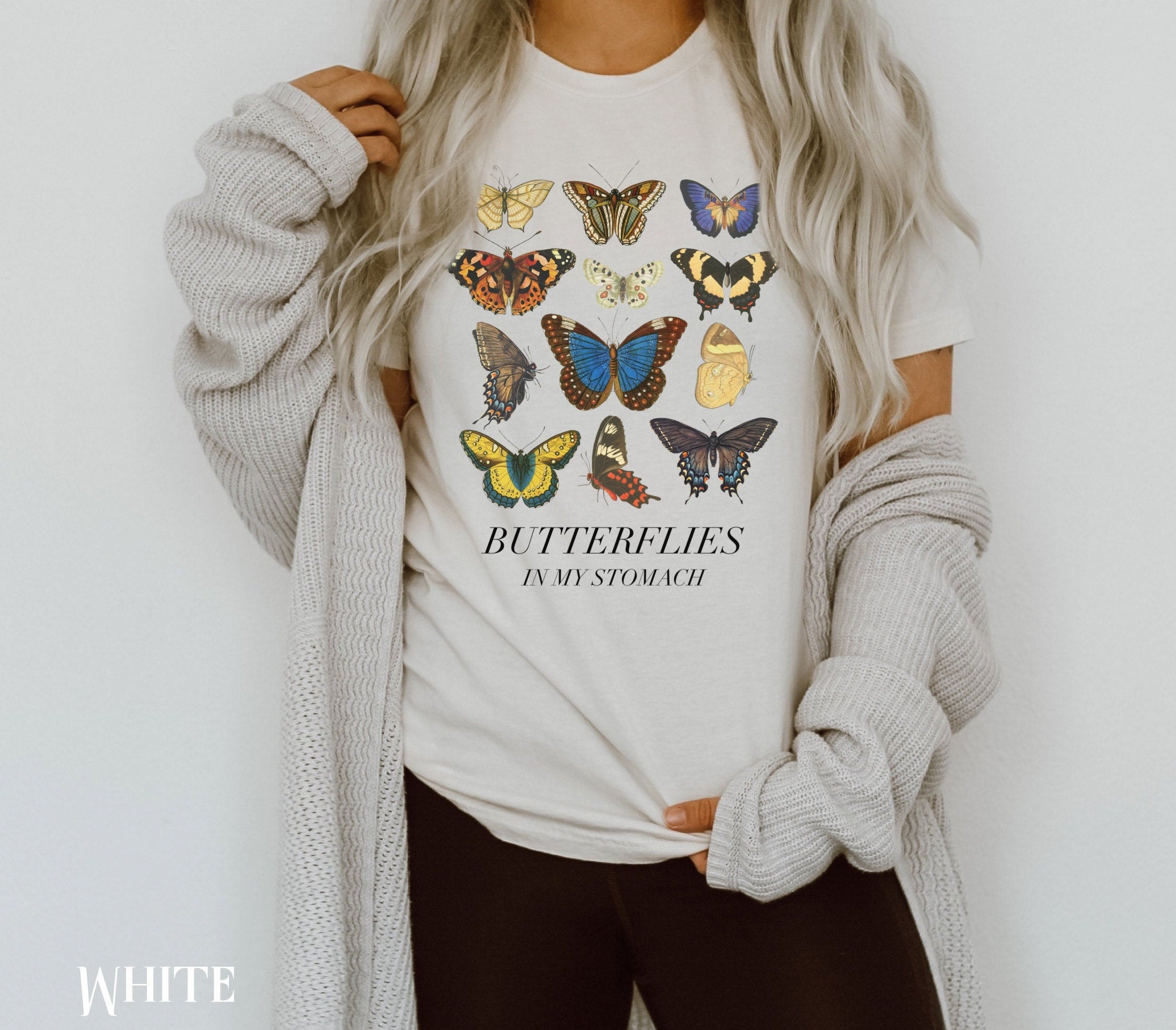 Butterfly Shirt Butterflies Shirt Graphic Tees for Women Etsy India