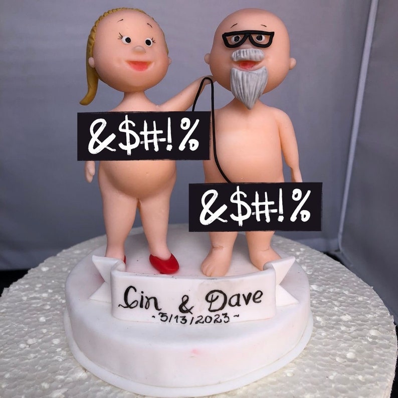 Wedding Cake Topper Bride and Groom Figurines Decorations Etsy