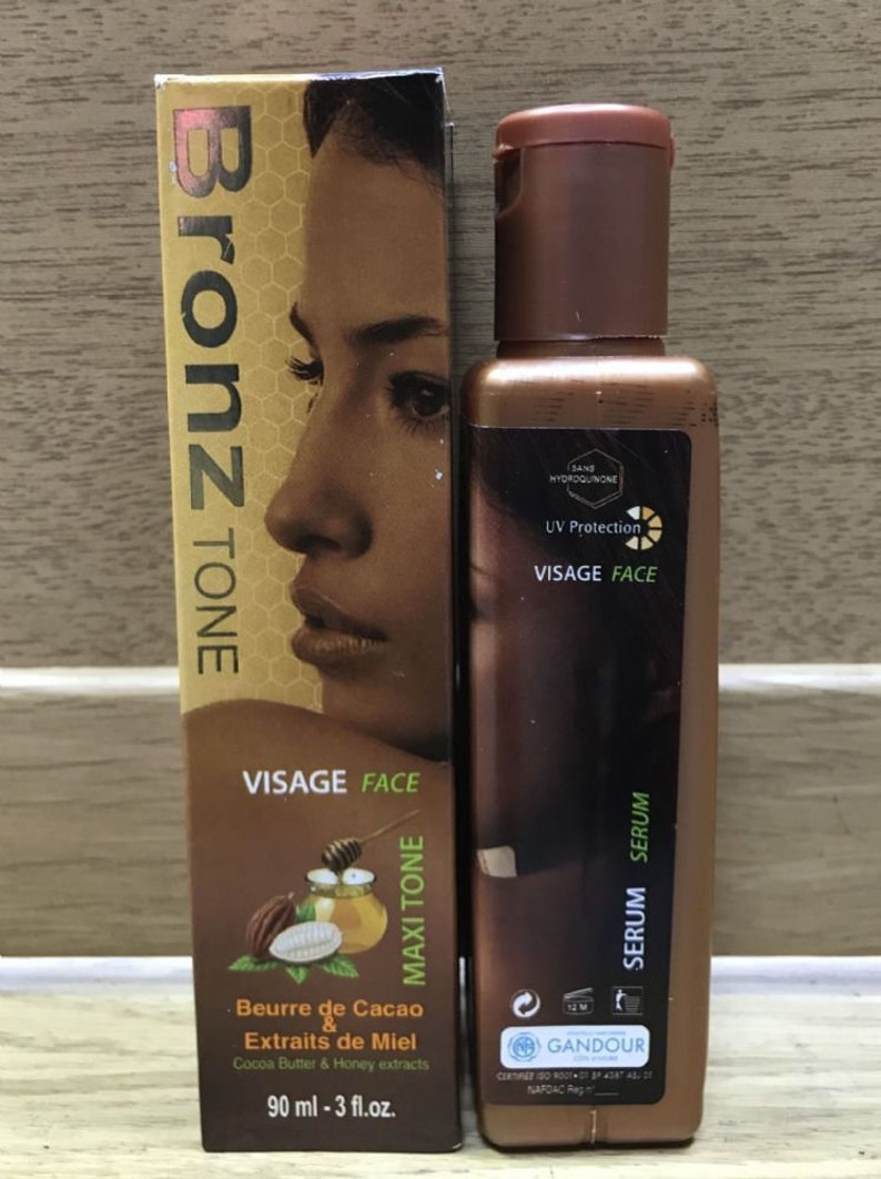 BRONZE TONE SERUM Face Lightening with Cocoa Butter and Honey Etsy