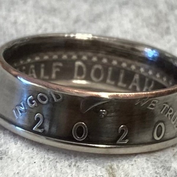 Any year half dollars! Handmade Half  dollar coin ring. You will love the detail in this ring! New uncirculated!