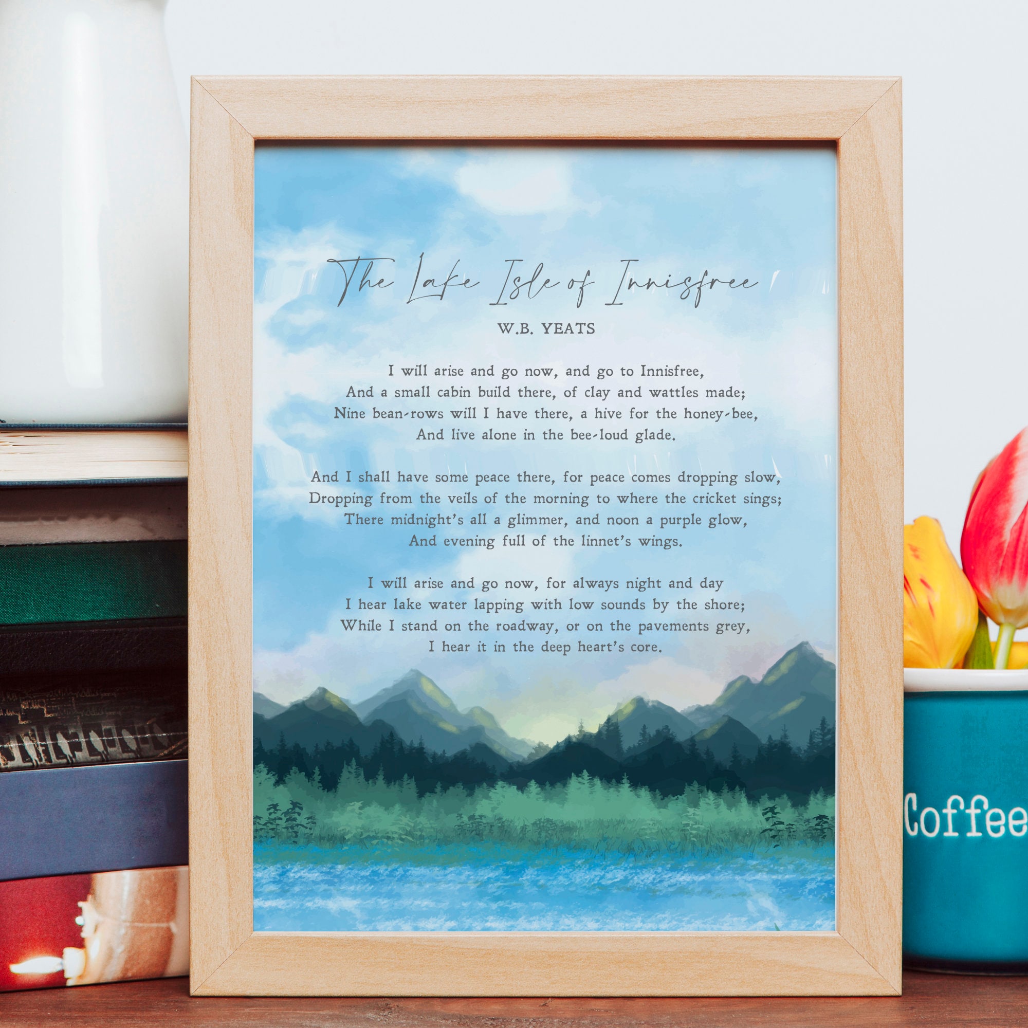 Lake Isle of Innisfree Poem William Butler Yeats Poem - Etsy UK
