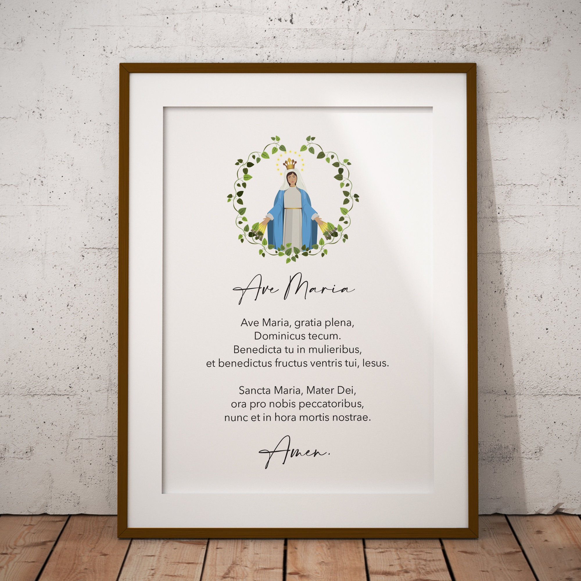 Ave Maria Latein Hail Mary Gebet