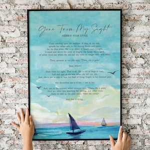 Gone From My Sight | Henry Van Dyke | Poem | American Author ...