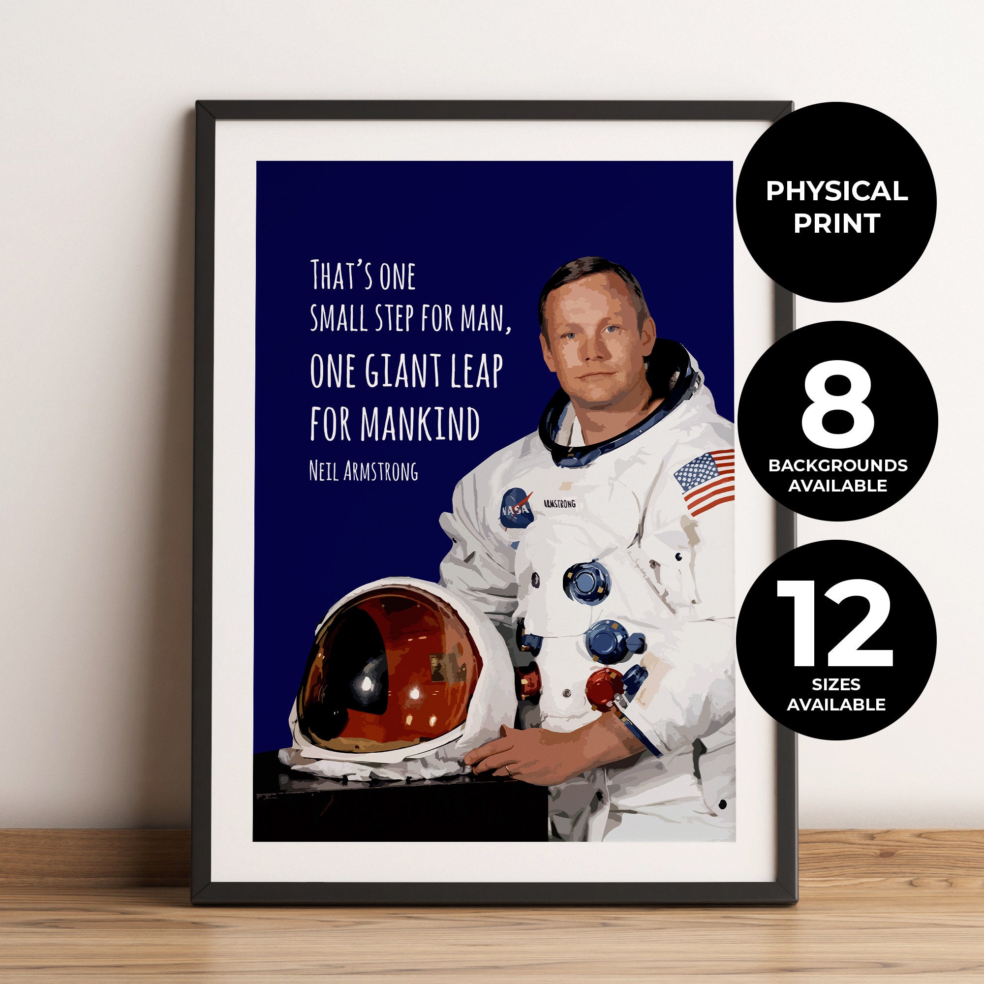 Neil armstrong quote wallpaper