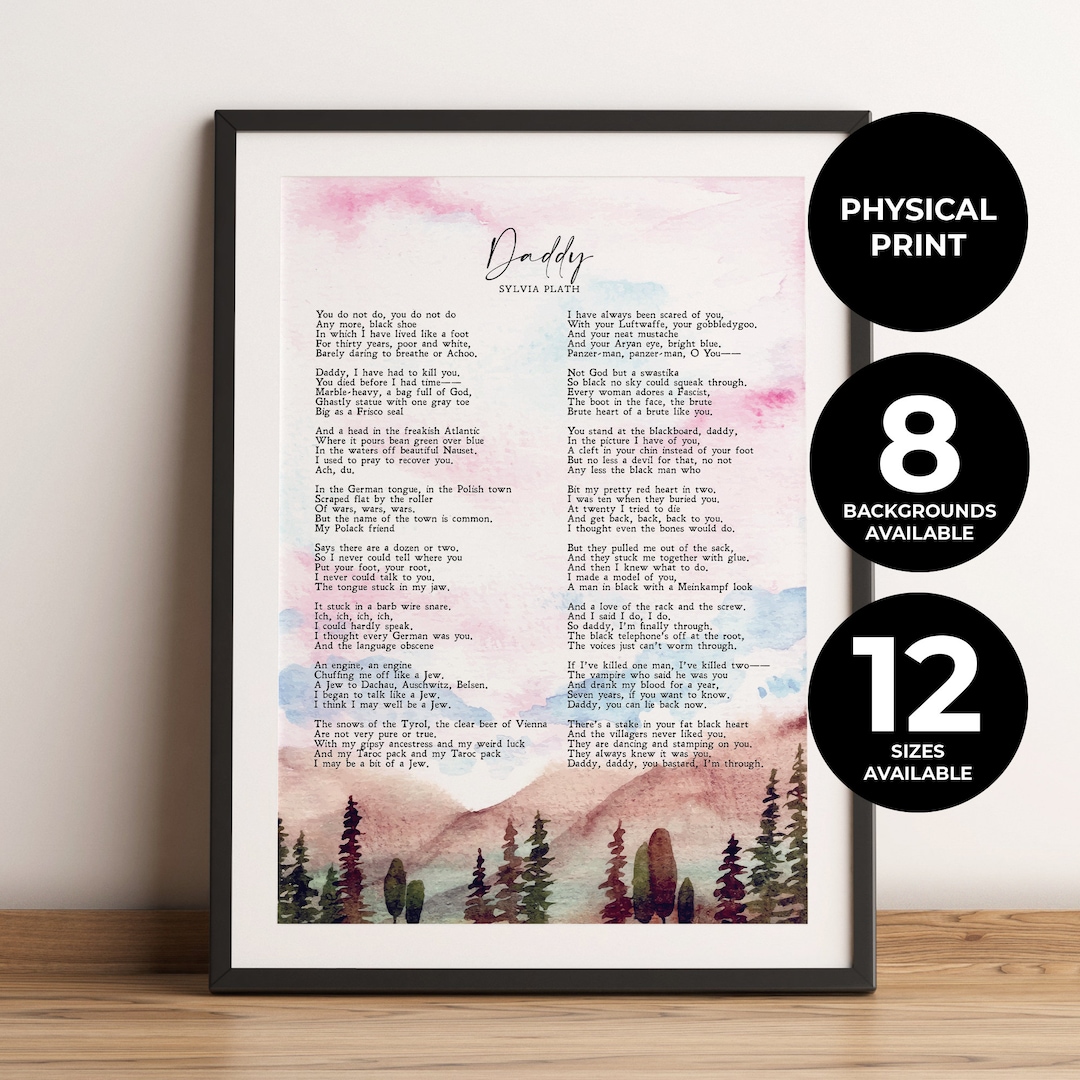 Daddy | Sylvia Plath | Illustrated | Poem | Family | Love | Feelings ...