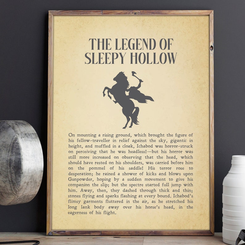 The Legend of Sleepy Hollow Washington Irving Quotes Etsy
