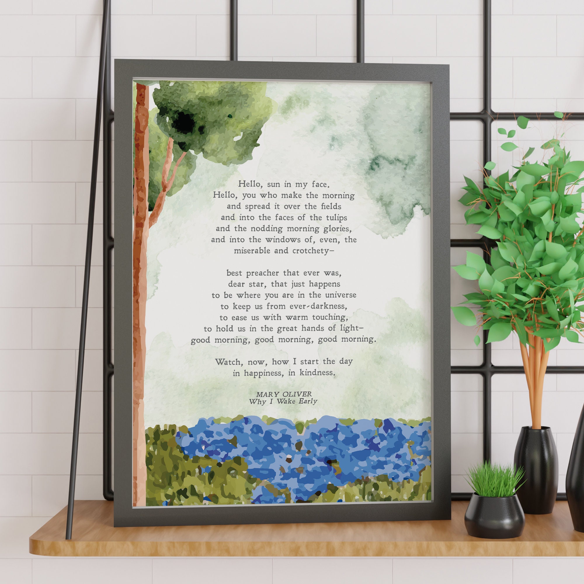 Why I Wake Early Mary Oliver Poem Nature Morning Etsy