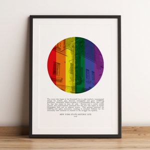 Stonewall Inn Uprising | Pride | LGBTQ Poster | Lesbian | Bisexual | Transgender | Queer | Gift | Print | Wall Art | INSTANT DOWNLOAD
