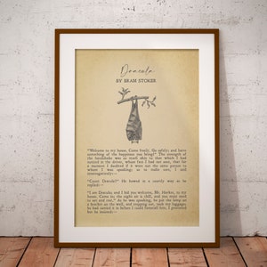 Dracula | Bram Stoker | Quotes | Literary Gift | Book | Halloween | Print | Wall Art | Minimalist | Literary Poster | INSTANT DOWNLOAD