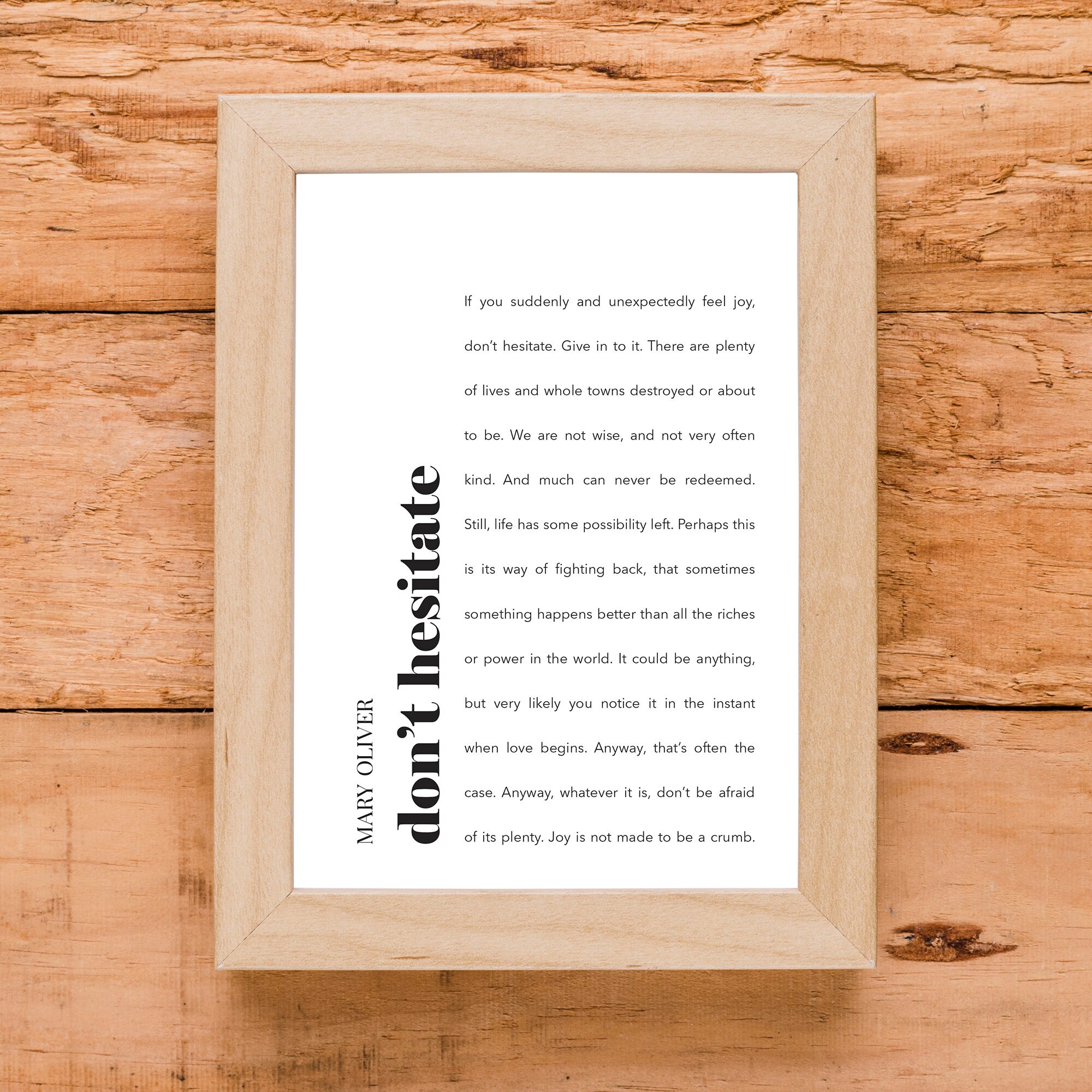 Don't Hesitate v3 Mary Oliver Poem Happiness Joy Etsy Don't Hesitate v3 Mary Oliver Poem Happiness Joy Etsy