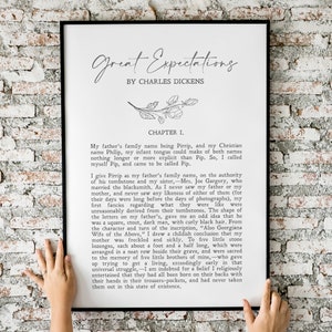 Great Expectations | Charles Dickens | Quotes | Literary Gift | English Literature | Print | Wall Art | Minimalist | INSTANT DOWNLOAD