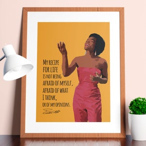 Eartha Kitt | My Recipe For Life | Sheroes | Quote | Feminism | Life Advice | Motivation | Print | Wall Art | Poster | INSTANT DOWNLOAD