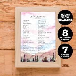 Lady Lazarus | Sylvia Plath | Illustrated | Poem | Jesus | Soul | Feelings | Emotions | Print | Wall Art | Quote | INSTANT DOWNLOAD