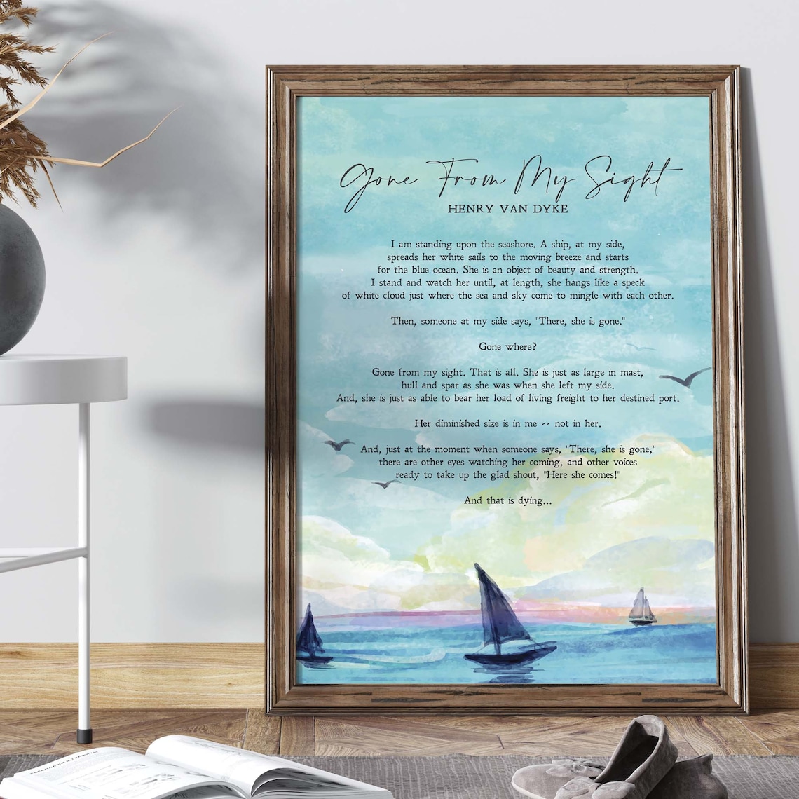 Gone From My Sight Henry Van Dyke Poem American Author - Etsy