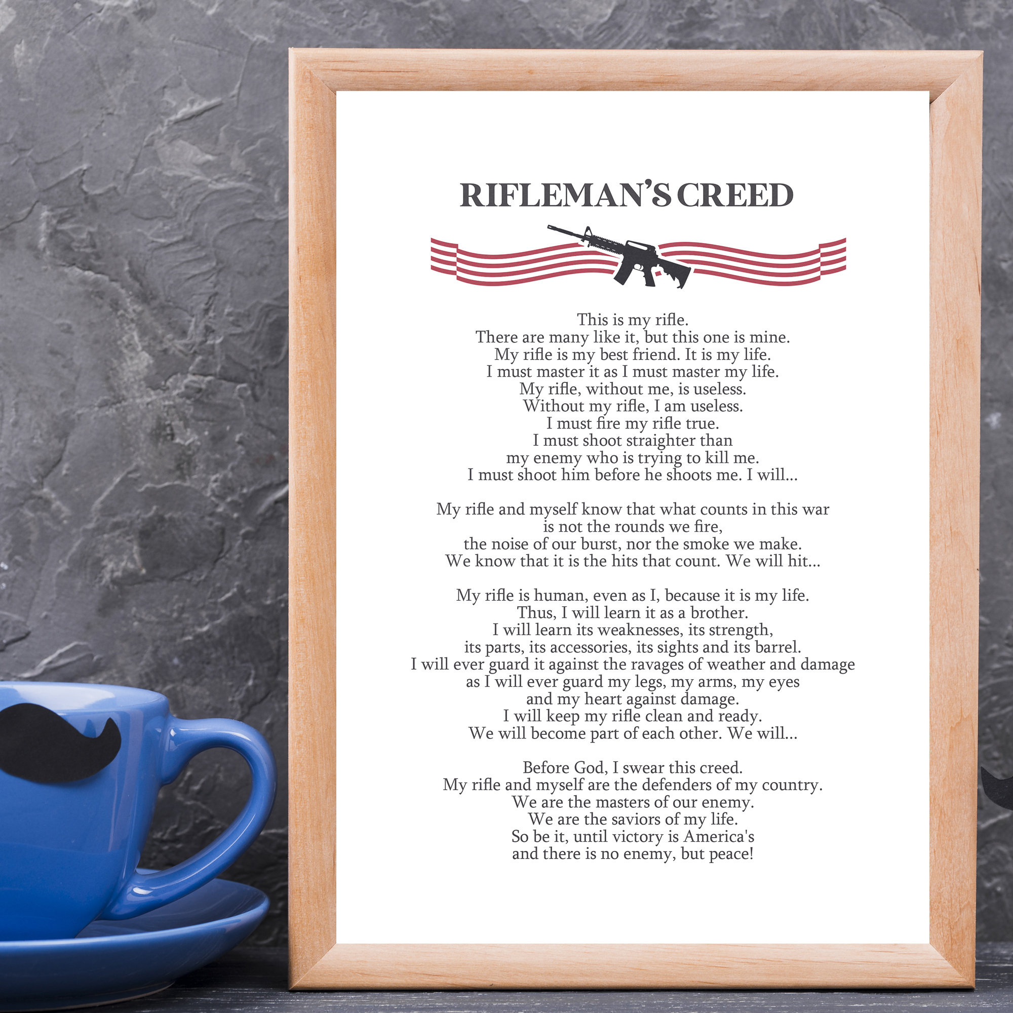 Riflemans Creed Army MC NICE: MARINE CORPS Rifleman's Creed