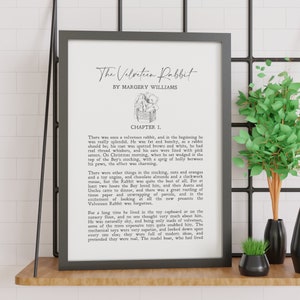 The Velveteen Rabbit | Margery Williams | Quotes | Poster | Literary Gift | Book Gift | Print | Wall Art | Minimalist | INSTANT DOWNLOAD