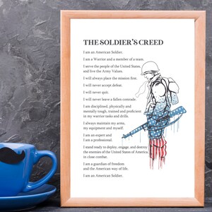 The Soldier's Creed | US Army | Gift | Special Forces | United States ...