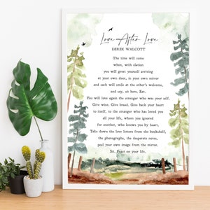Love After Love | Derek Walcott | Poem | Breakup | Romance | Print ...