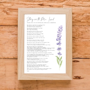 Padre Pio Prayer Stay With Me, Lord | Religious | Christian | Wall Art | Catholic | Pray | Print | Gift | Bible | INSTANT DOWNLOAD