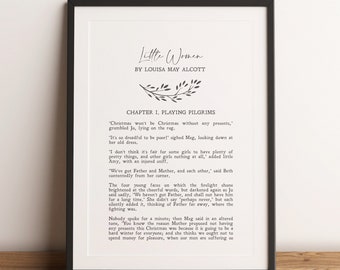 Little Women | Louisa May Alcott | Quotes | Literature | Literary Gift | Book | Print | Wall Art | Minimalist | Poster | INSTANT DOWNLOAD