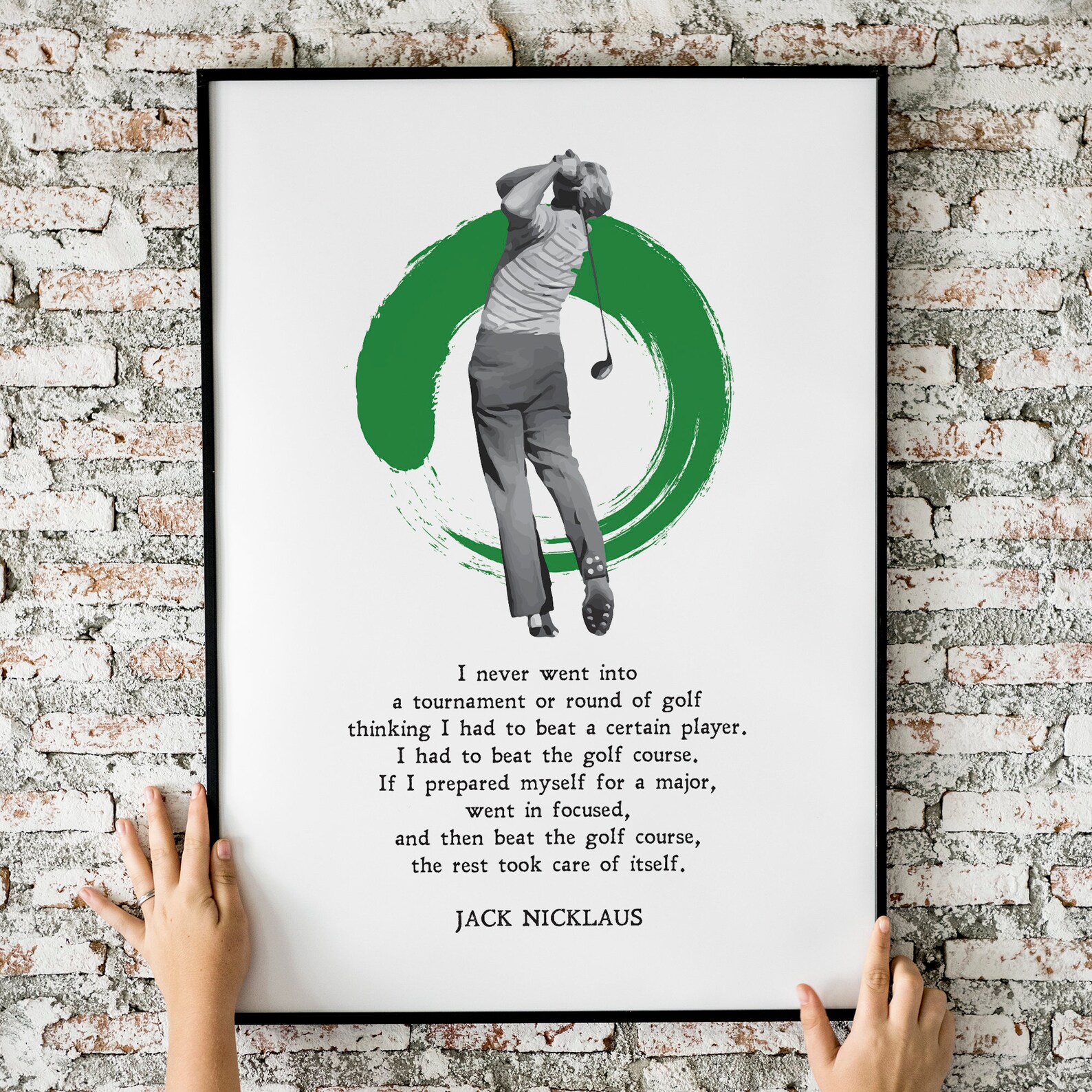 Jack Nicklaus A Round of Golf Golf Quotes Gift PGA Etsy
