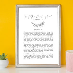 To Kill a Mockingbird | Harper Lee | Quotes | Literary Gift | Book | Print | Wall Art | Minimalist | Literary Poster | INSTANT DOWNLOAD