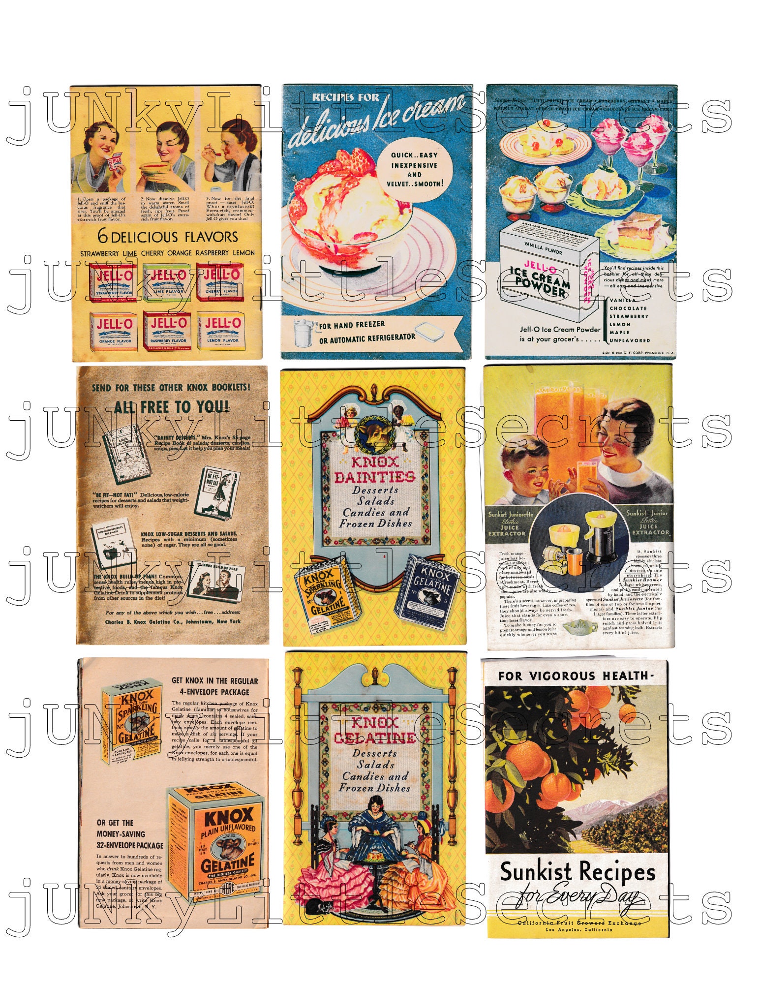 Printable Vintage Kitchen Ephemera Vintage Cooking Ads Etsy