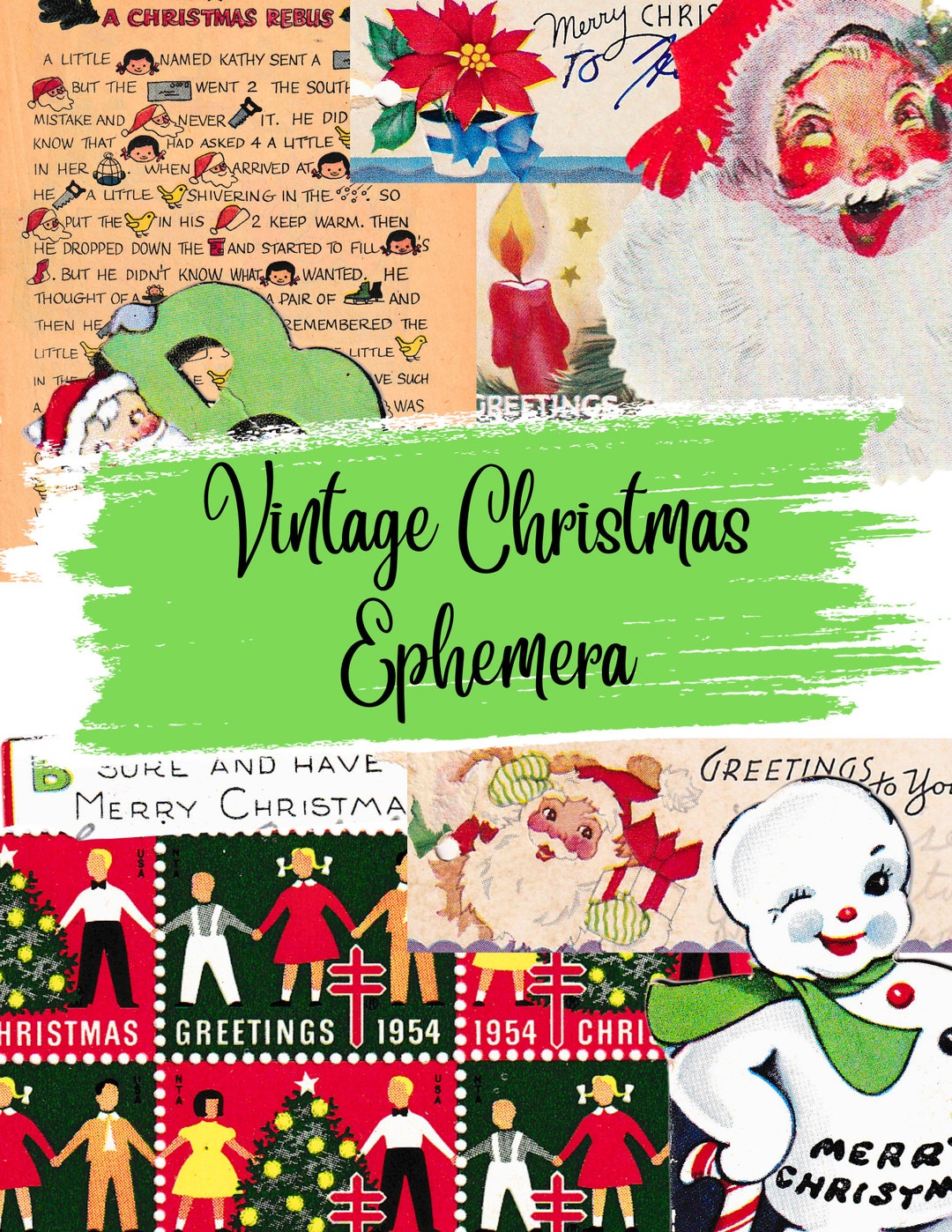 printable-vintage-christmas-ephemera-junk-journal-kit-vintage-etsy