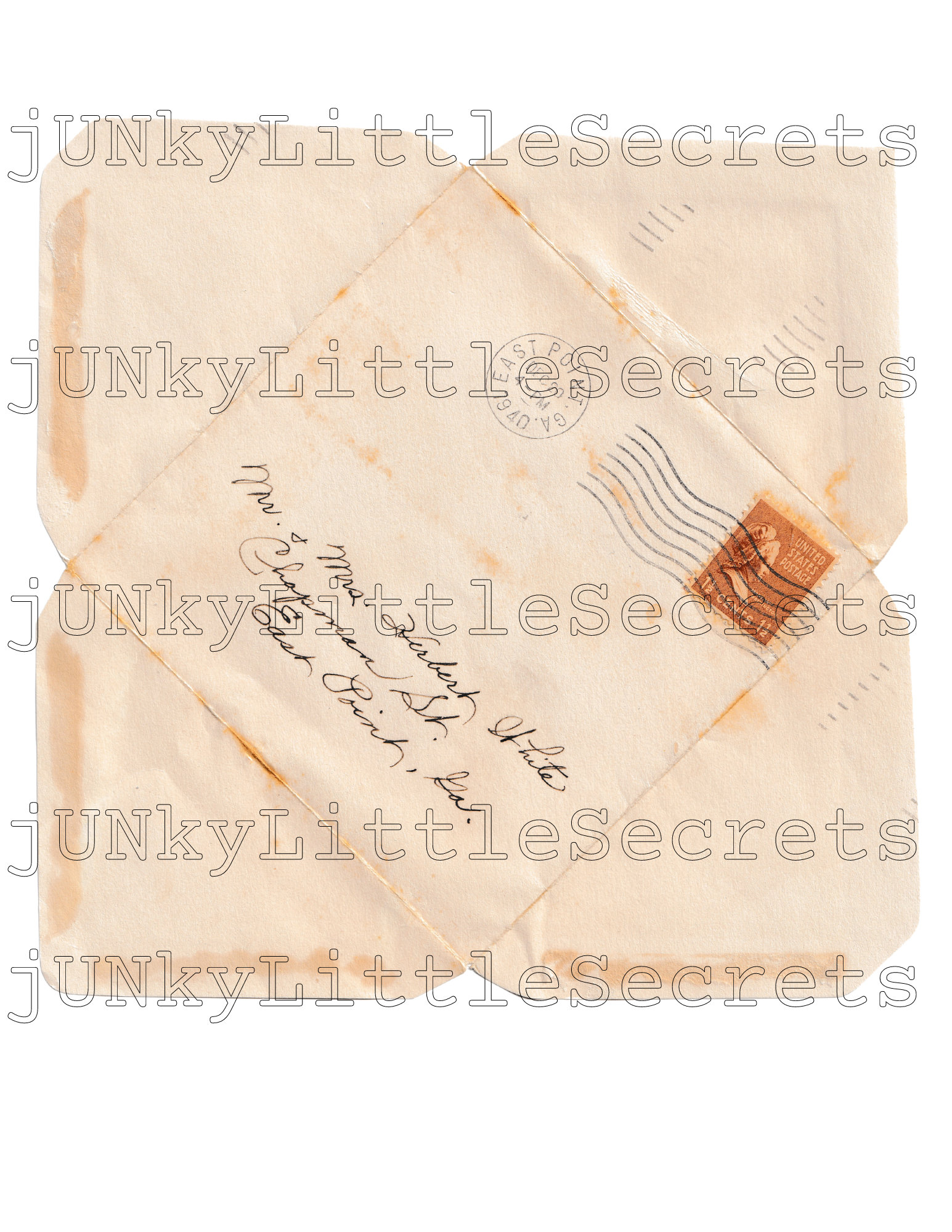 Printable Vintage Envelopes, Instant Digital Download, Junk Journal Kit ...